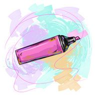 Pink Marker pen