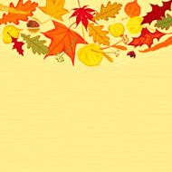 Golden Autumn Leaves Background
