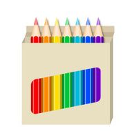 Box Of Coloured Pencils