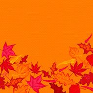 Red Autumn Leaves Background