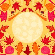Red Autumn Leaves Background N2