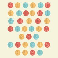 alphabetic fonts and numbers