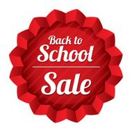 Back to school sale Sticker with texture