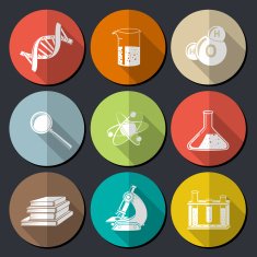 Science Symbols Flat
