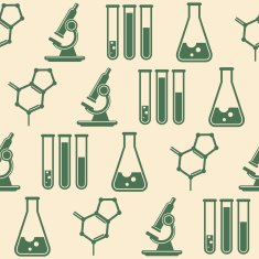 seamless background with laboratory equipment N4