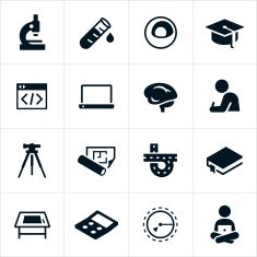 STEM Education Icons N2