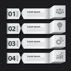 Modern business banner box infographic N2
