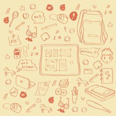 School Doodle Background N2