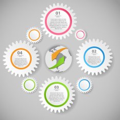 Infographic business template vector illustration N394
