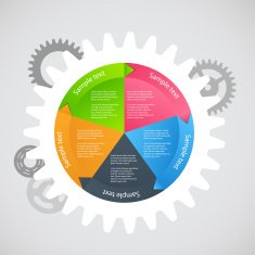 Infographic business template vector illustration N397