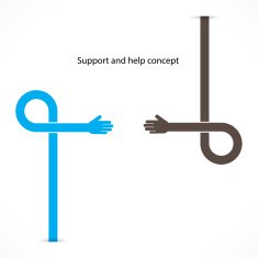 Support and help concept teamwork hands concept N2