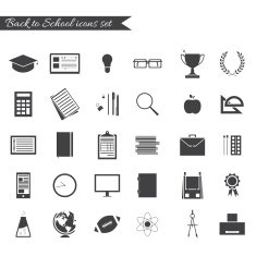 back to school icon set N15