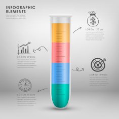 test tube vector illustration infographics N4