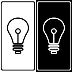 Vector lamp icon and sign Illustration EPS10 N14