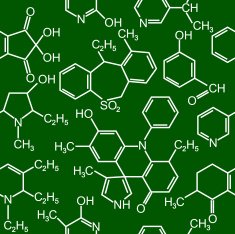 Chemistry science seamless background