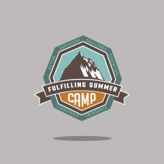 Mountain camp icon