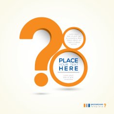 Question Mark Abstract Design Layout