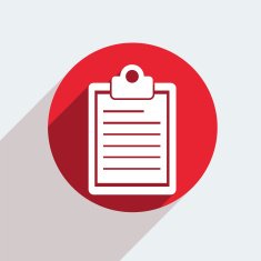 Vector red circle icon on gray background Eps10 N12