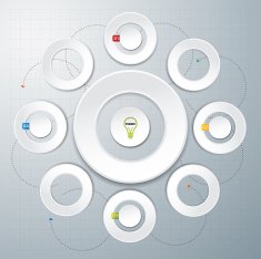 template modern info graphic design N34