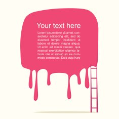 Abstract modern melting label with stairs N2