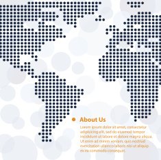 Abstract World Map Background Template