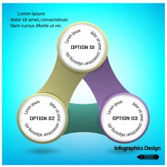 Concept of colorful chain banners template N7