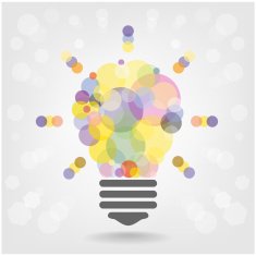 creative light bulb signs on background N4