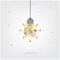 Creative light bulb Idea concept background N36