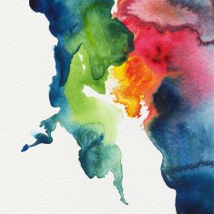 Abstract spread watercolors
