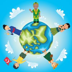 World Kids Vector Illustration N2