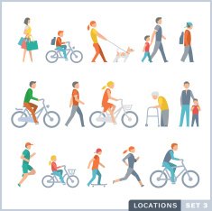 People on the street Neighbors