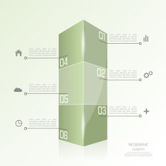 Modern template in the form of a box N3