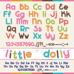 Little Dolly funny kid font N2