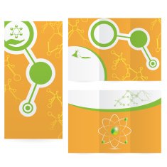 Abstract molecule science background design