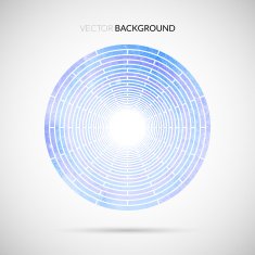 Abstract hand drawn watercolor geometric pattern