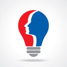 Human head thinking a new idea N11