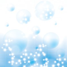 Molecule blue background N3