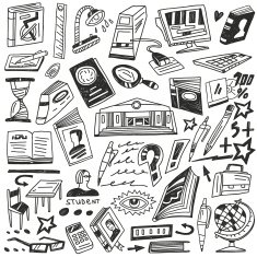 education books - doodles N2