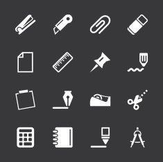 Office Icons Set 2 - White Series