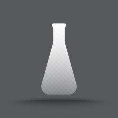 Vector of transparent chemical laboratory equipment icon N5