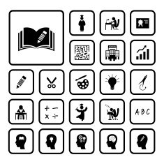 vector basic icon for education