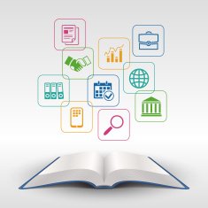 Business education book concept