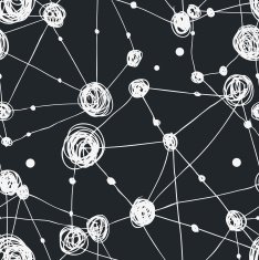 Grunge black and white geometric pattern