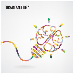 Creative light bulb sign Idea concept background