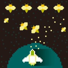 pixel style illustration concept of computer games