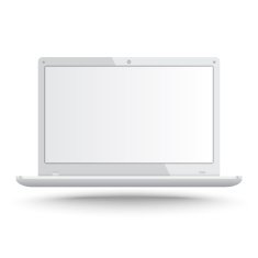Realistic laptop vector
