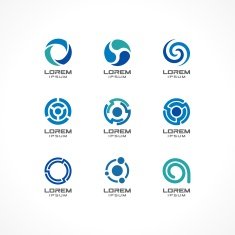 1 	Set of icon design elements Abstract logo ideas for business