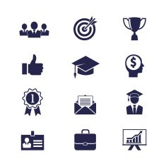 Business career icons N4