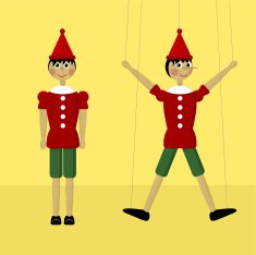 Pinocchio marionette two