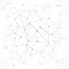 chemical abstract background N2